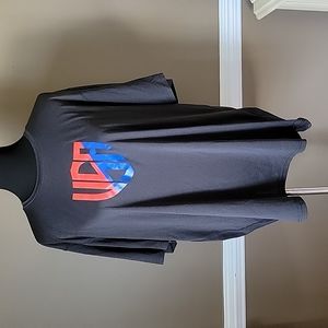 Champion dry fit black USA tee
